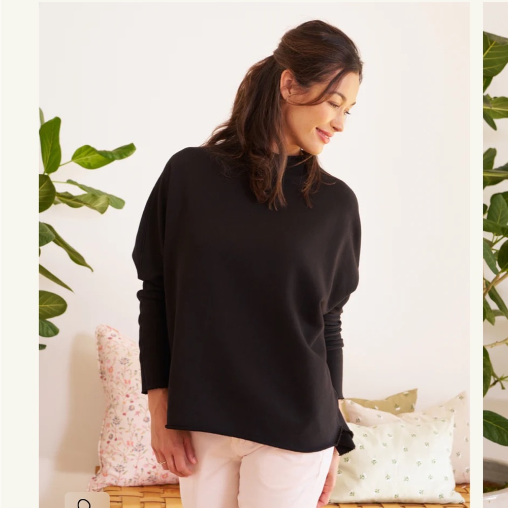 Frank & Eileen Effie Funnel Neck Sweatshirt Capelet
